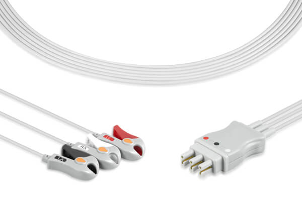 Philips Compatible ECG Leadwire 3 Leads Pinch/Grabber -RM-ECG-1268