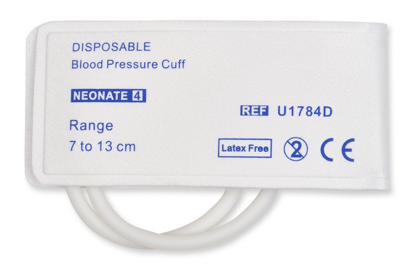 Disposable NIBP Cuff Neonate #4 Dual Tube Hose 7 - 13 cm - 2525